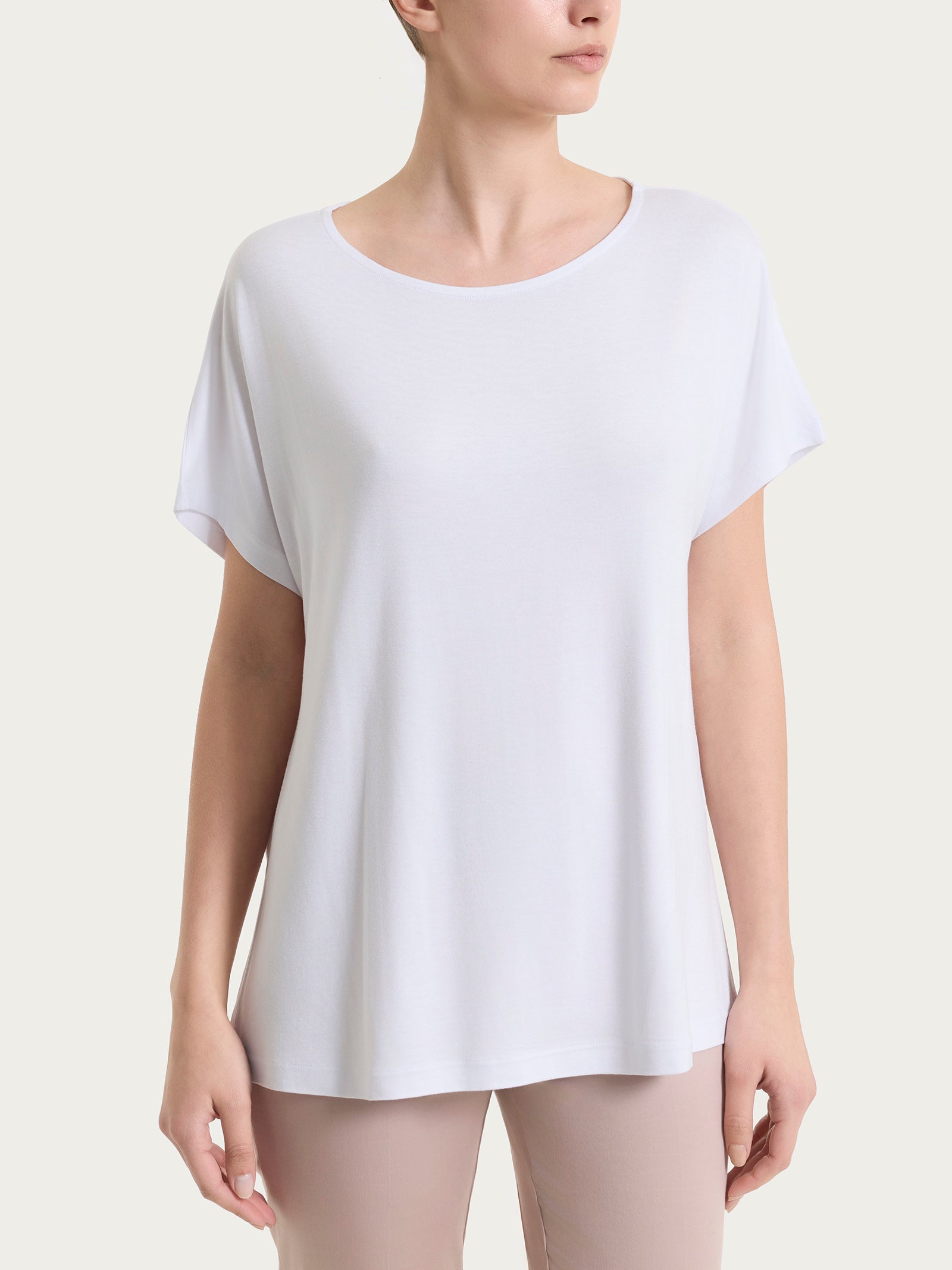 Ragno Viscosa Summer Maglietta girocollo Bianco