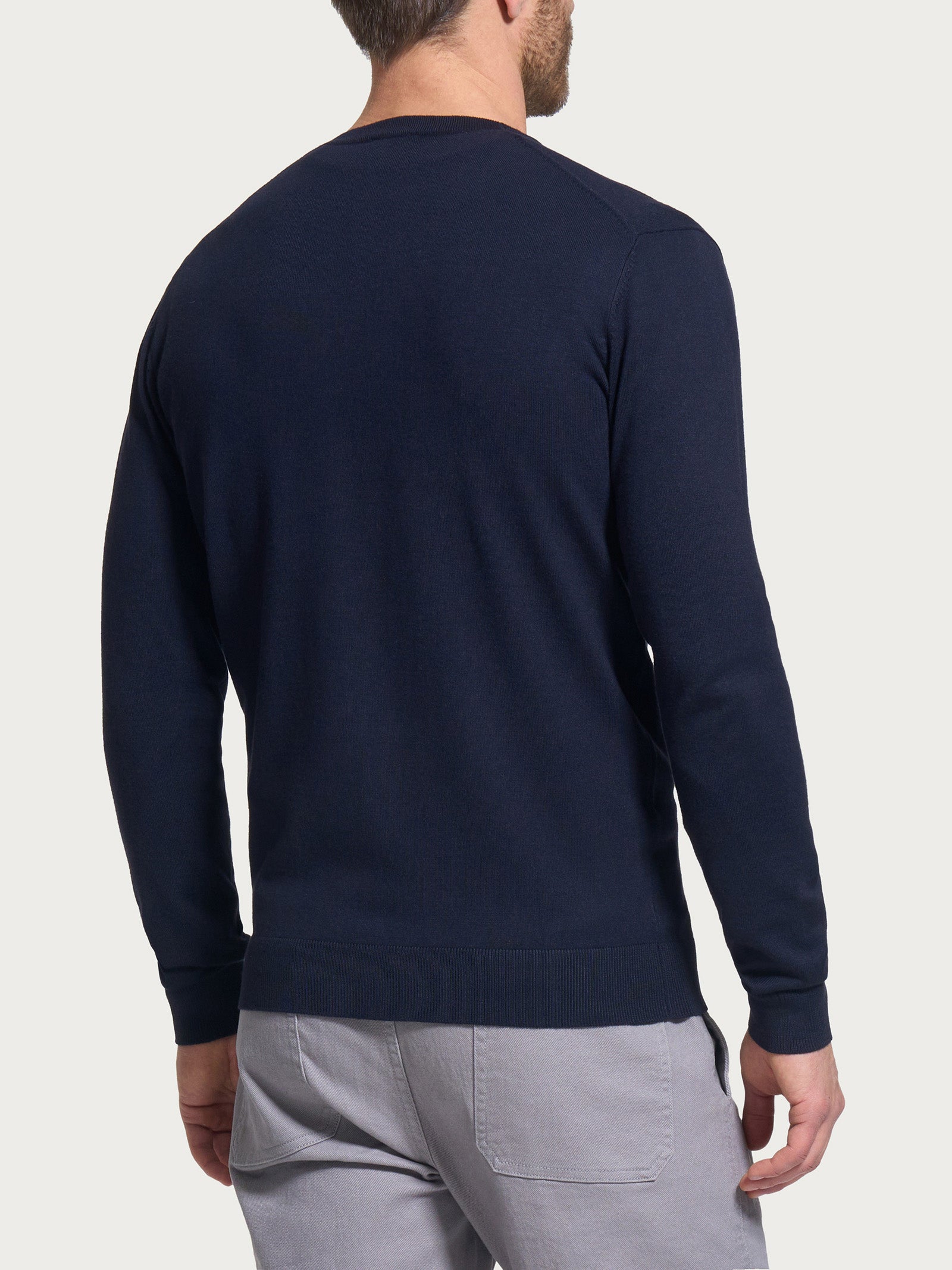 Ragno Four Seasons Cardigan Uomo Bleu Misto Viscosa Bottoni
