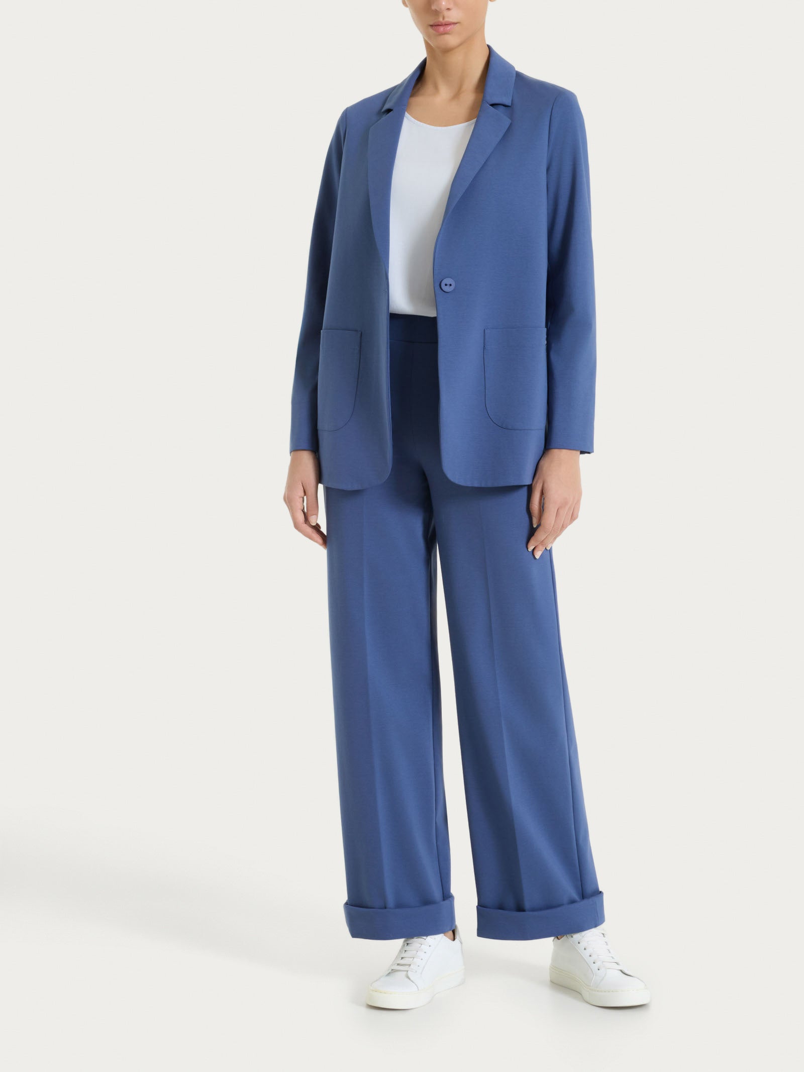 Ragno Compact Light Pantalone Ampio Oceana in cotone