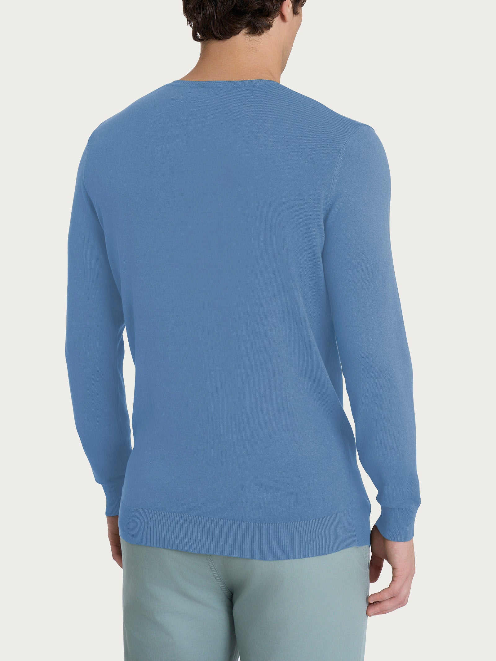 Ragno Summertime Pull Scollo a V Coronet Blue Viscosa
