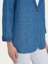 Ragno Super Denim blazer donna Delavè destrutturato