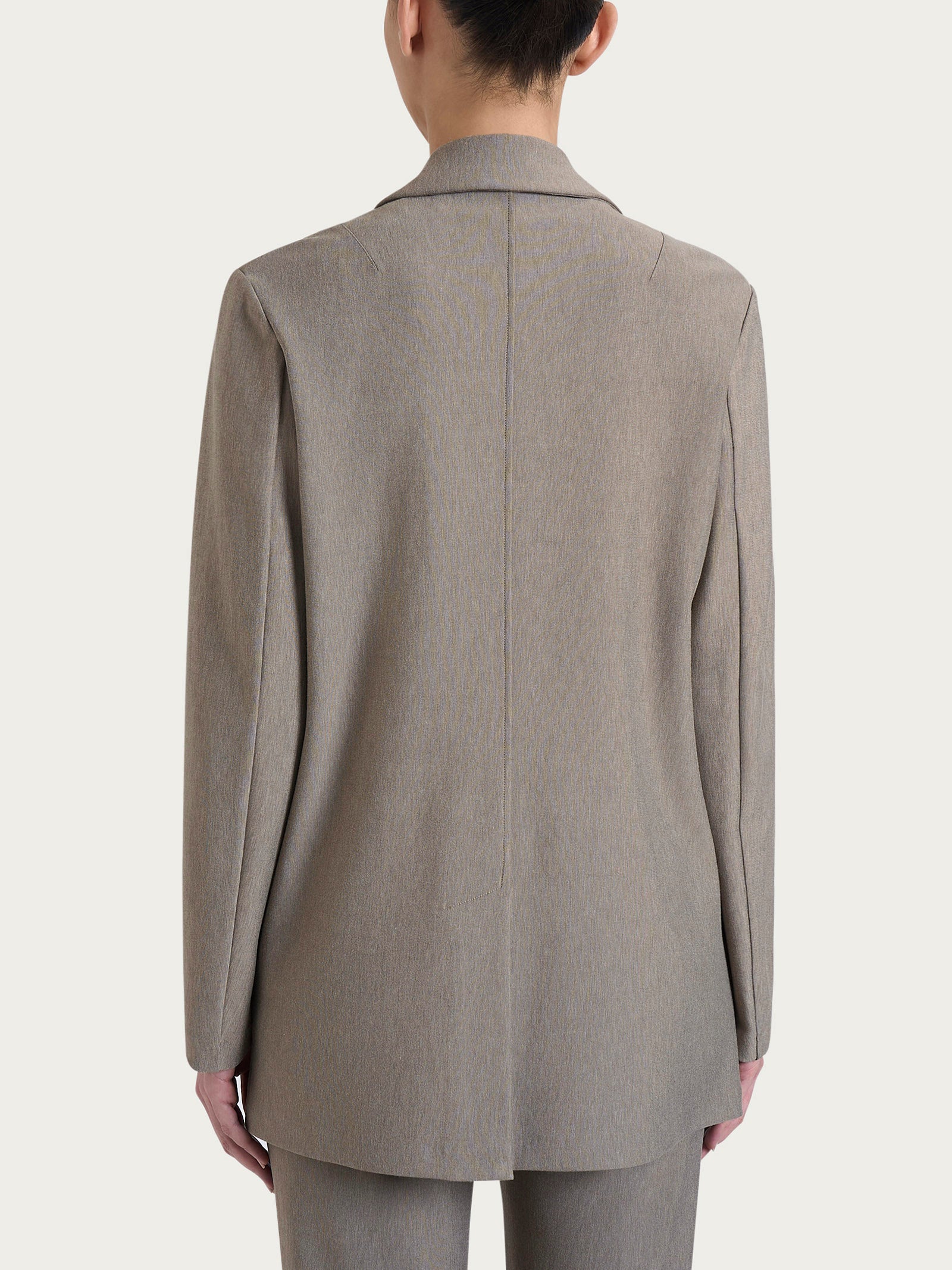 Ragno Blazer Over Compact Glace Melange grigio elasticizzato