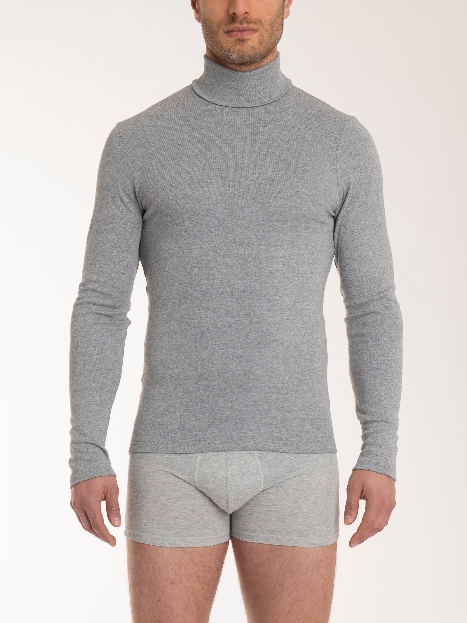 Ragno Caldo Cotone dolcevita uomo skinny Vapore Melange