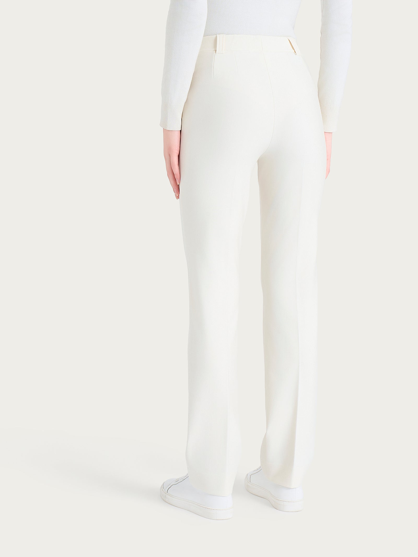 Ragno Compact pantalone dritto con taschino Avorio