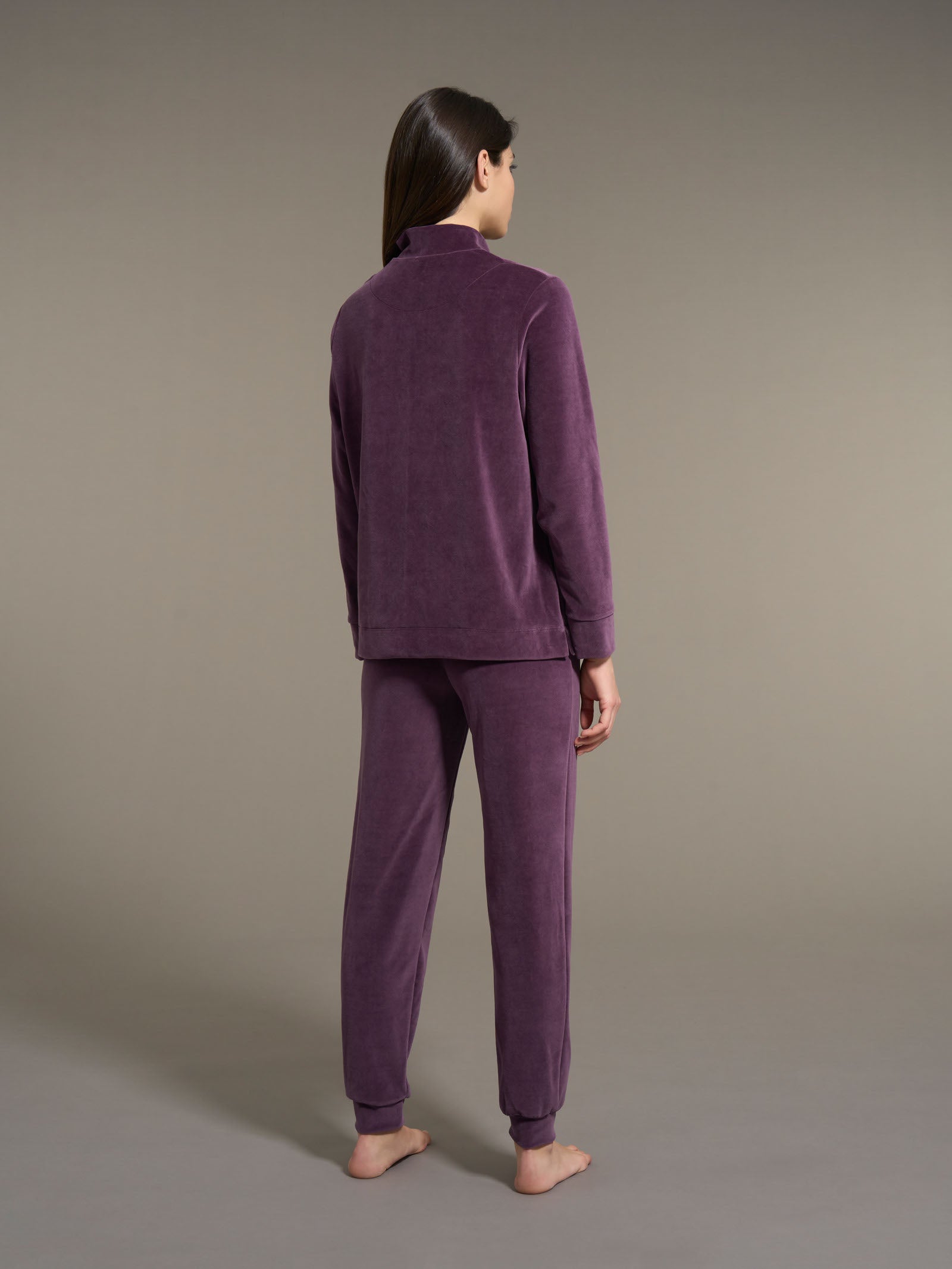 Ragno Ciniglia tuta misto cotone plum perfect