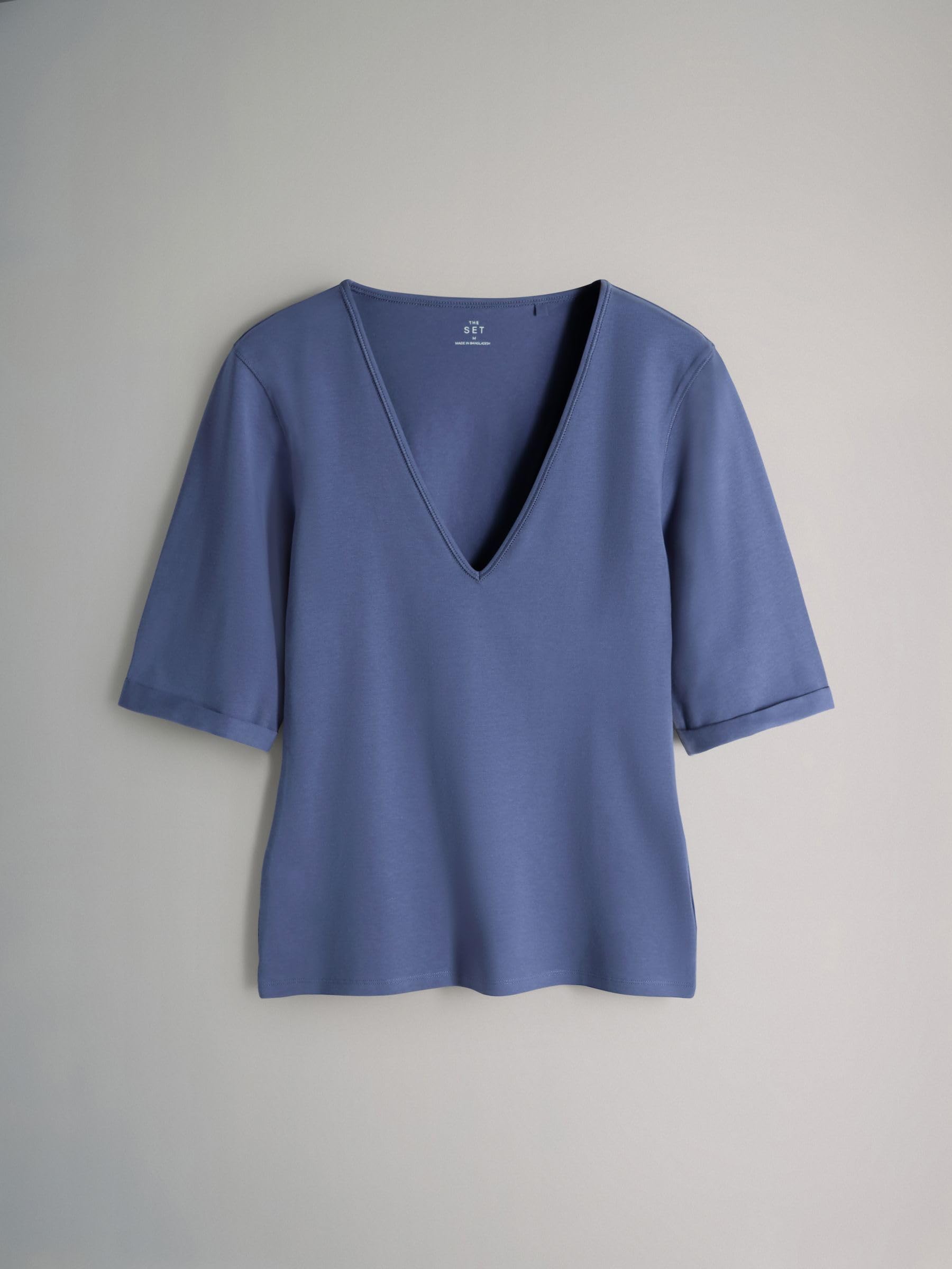 Geo Next The Set T-shirt Scollo a V Risvolto 4 Pezzi