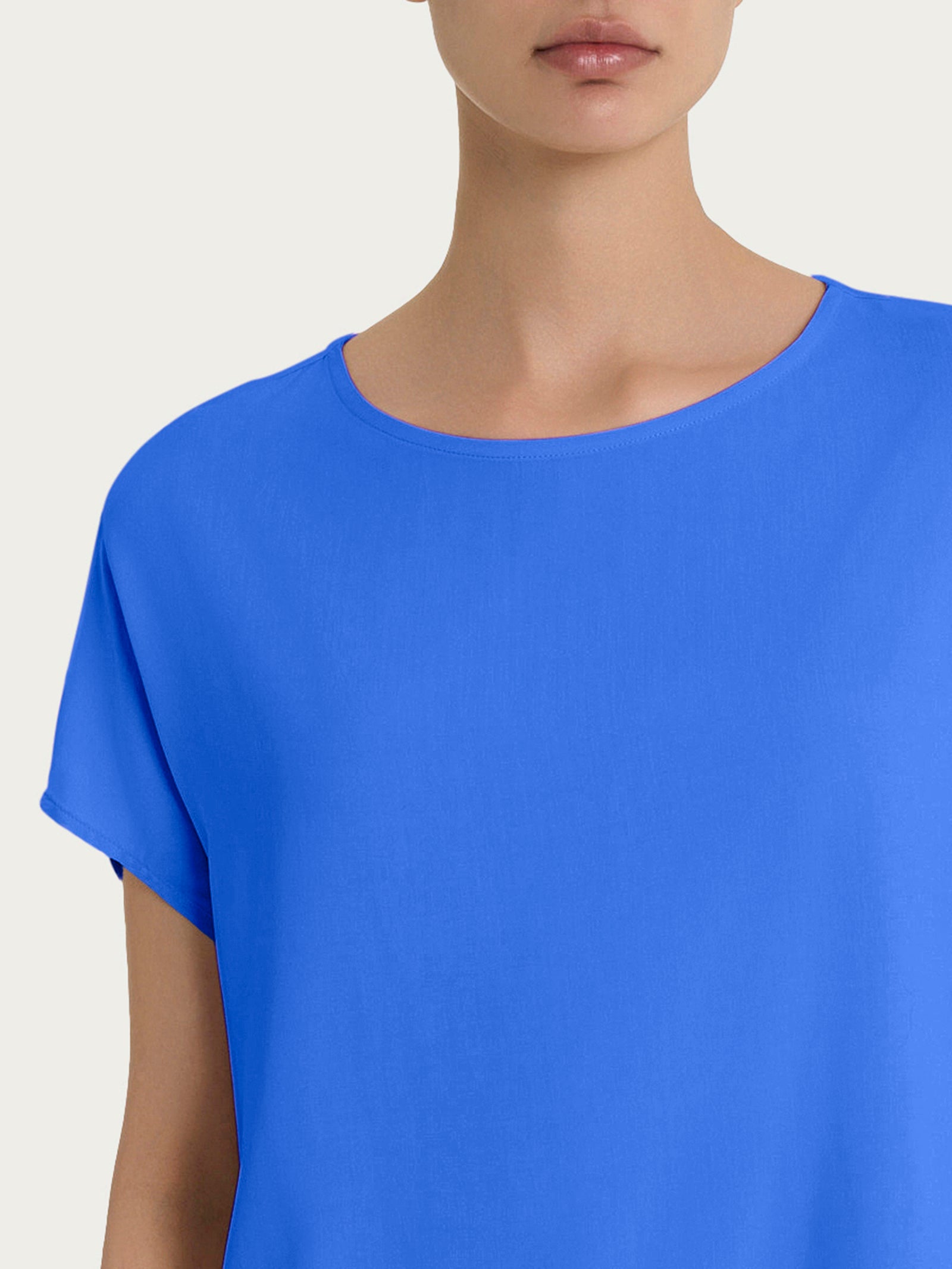 Ragno Ecoseta blusa kimono Dazzling Blue viscosa