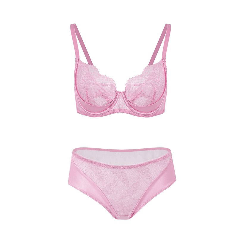 Maria Grazia Severi Radiant Rose Completo Rosa Pizzo