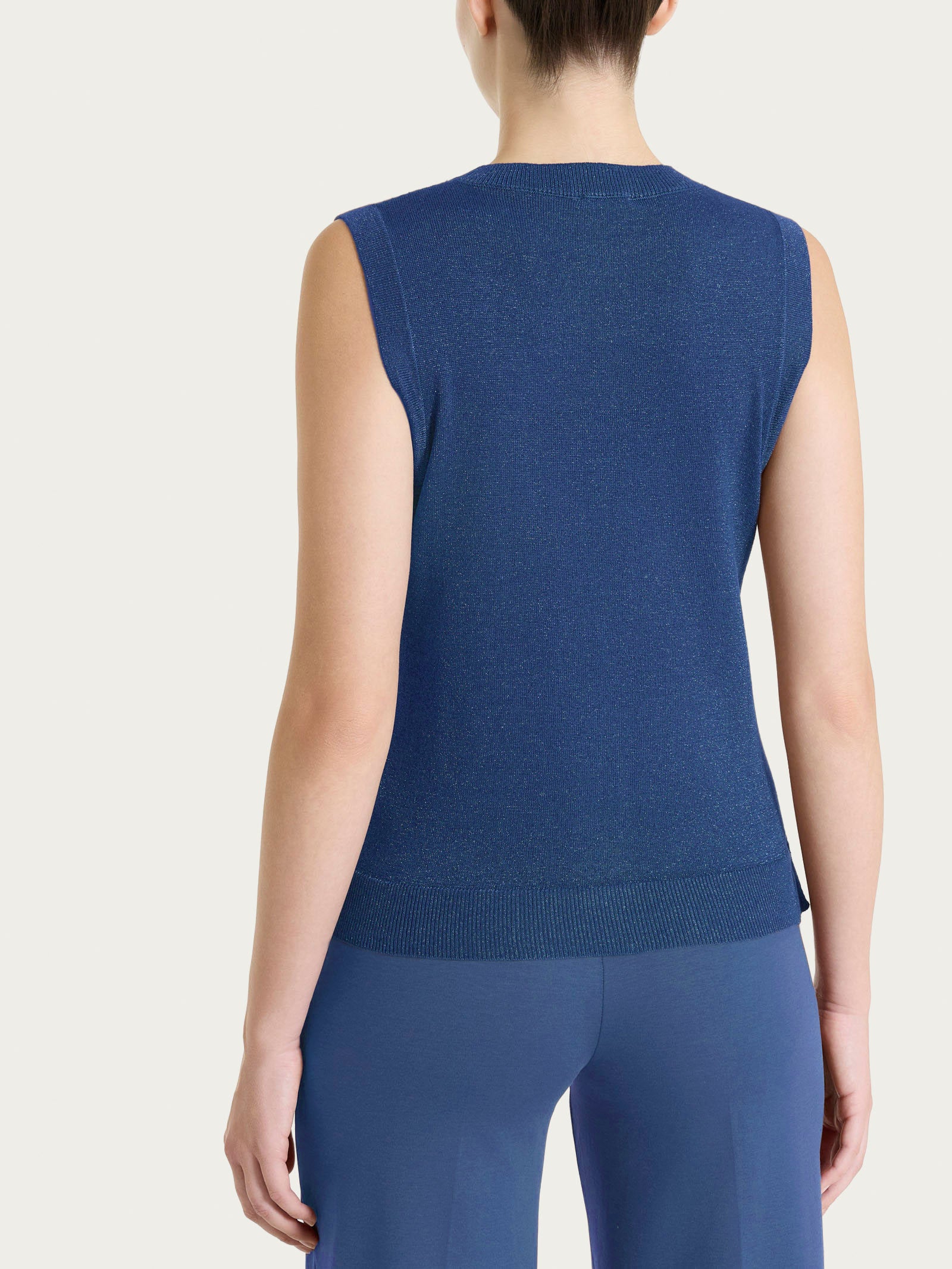 Ragno Summertime Gilet Smanicato Lurex Oceana leggero