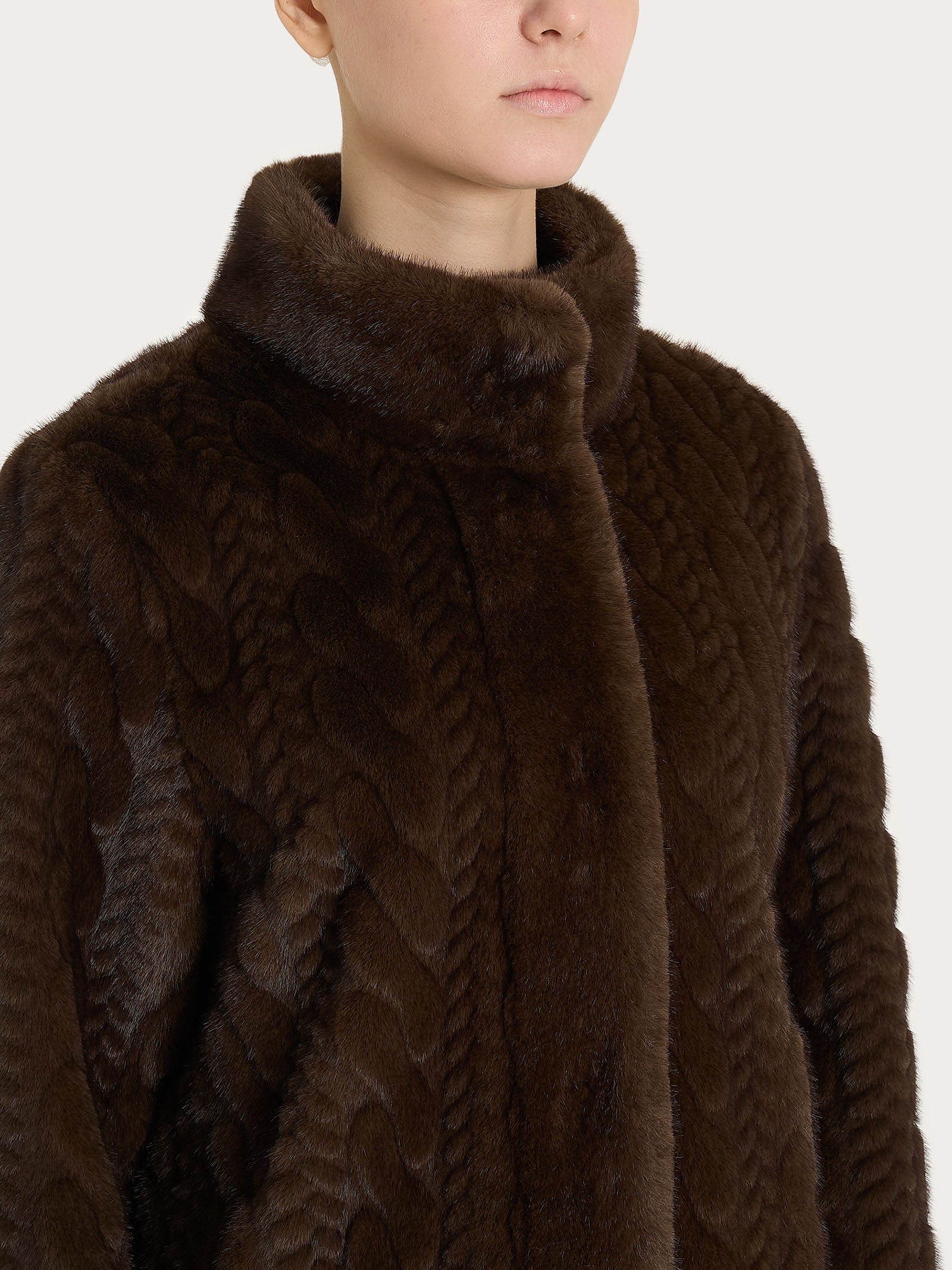 Ragno Vegan Fur Cappotto double-face chocolate torte caldo