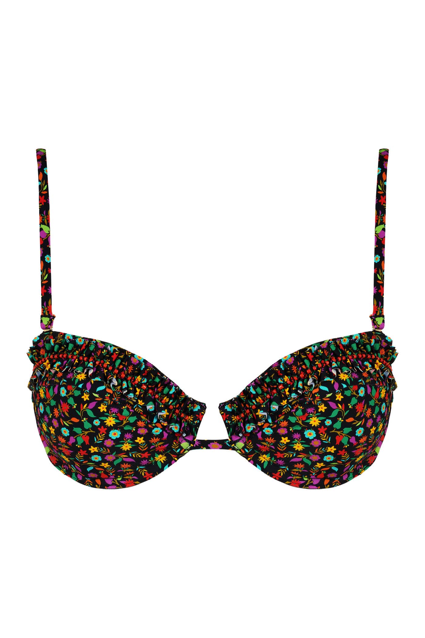 Goldenpoint Wonderland balconette imbottito top bikini floreale