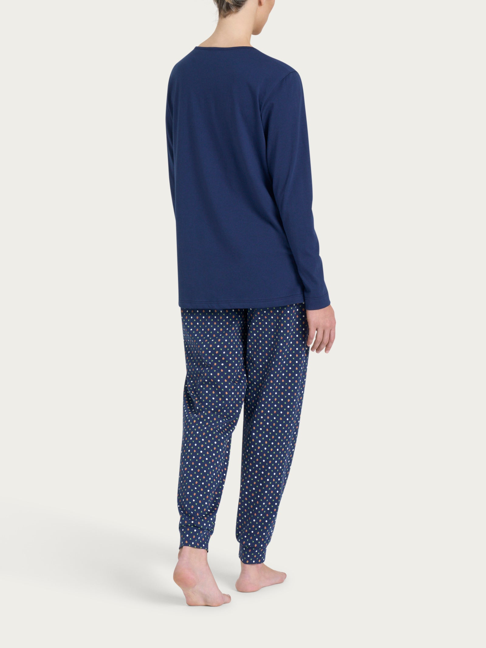Ragno Sweet Emotion pigiama serafino cotone blu Naval Academy