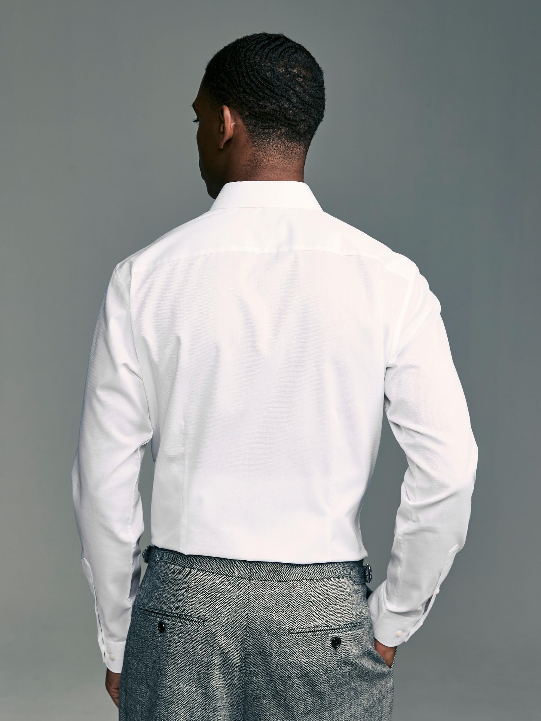 Next Camicia Easy-Care Testurizzata Slim Uomo