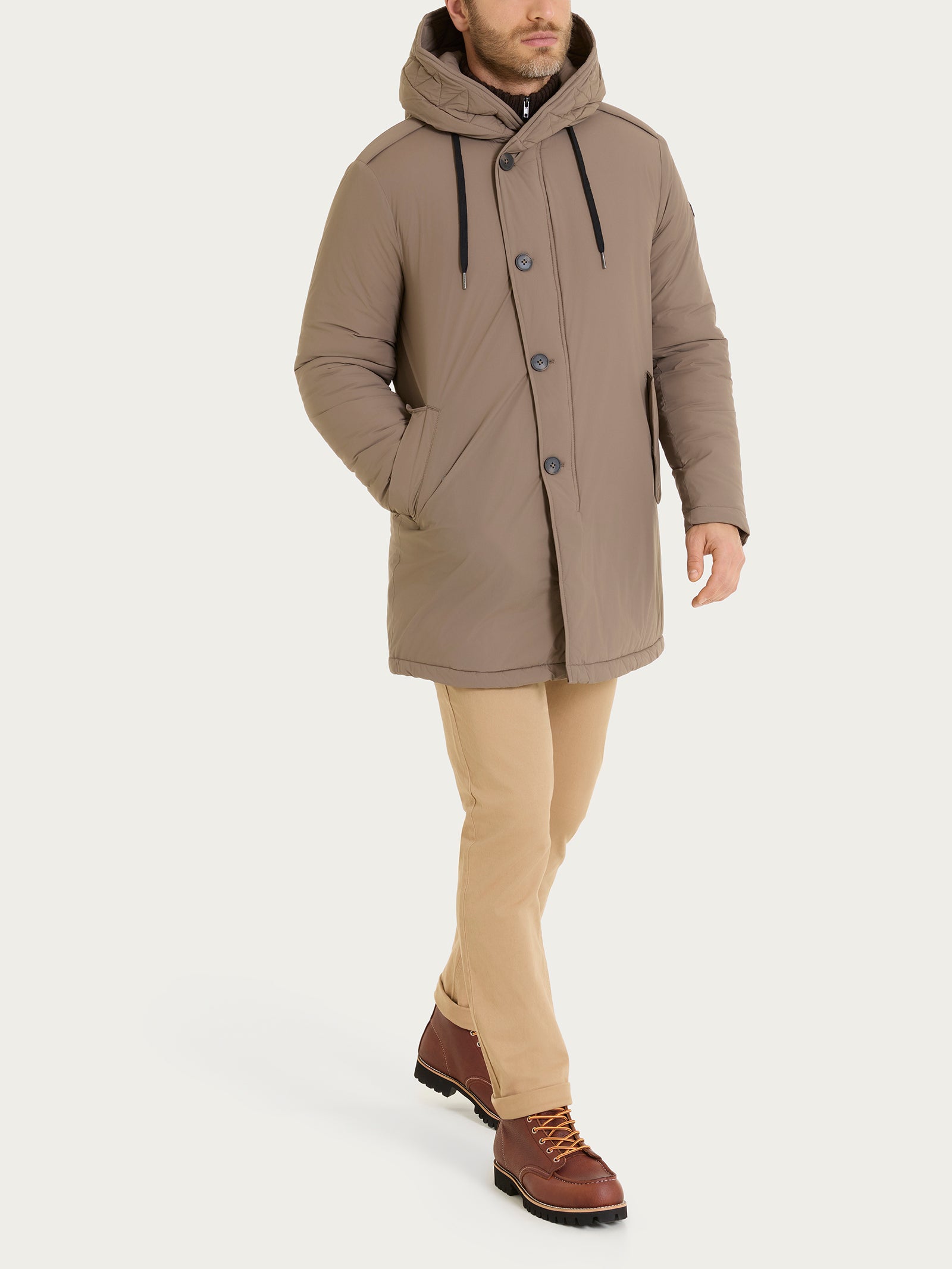 Ragno Anorak piumerino fango imbottito lana