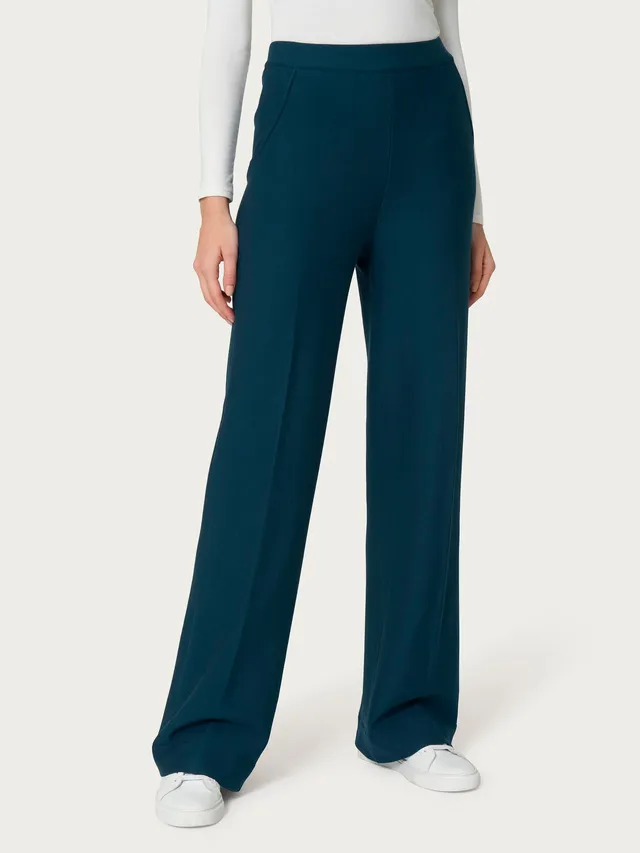 Ragno Comfort Pantalone Palazzo Reflecting Pond Viscosa Tasche