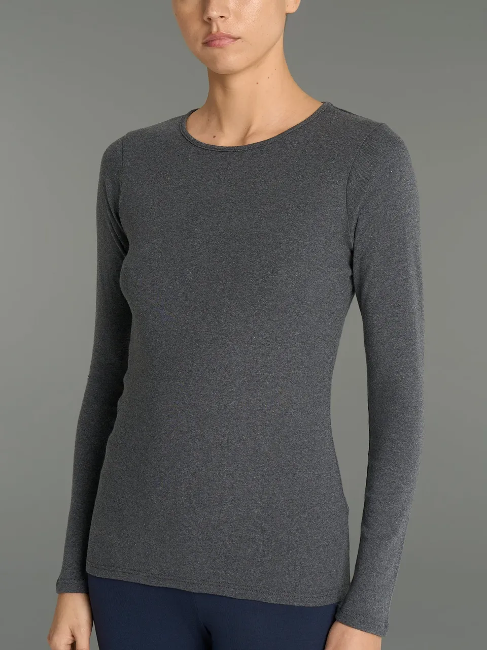 Ragno Thermo Cotton Maglia Girocollo Cotone Piombo Mel.
