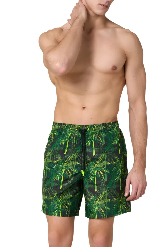 Goldenpoint Fantasia Palms Costume Mare Uomo Media Lunghezza