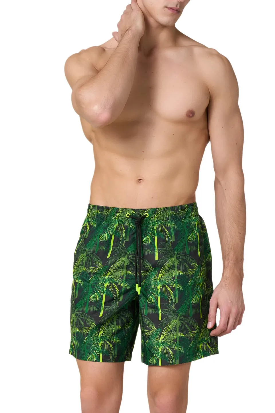 Goldenpoint Fantasia Palms Costume Mare Uomo Media Lunghezza