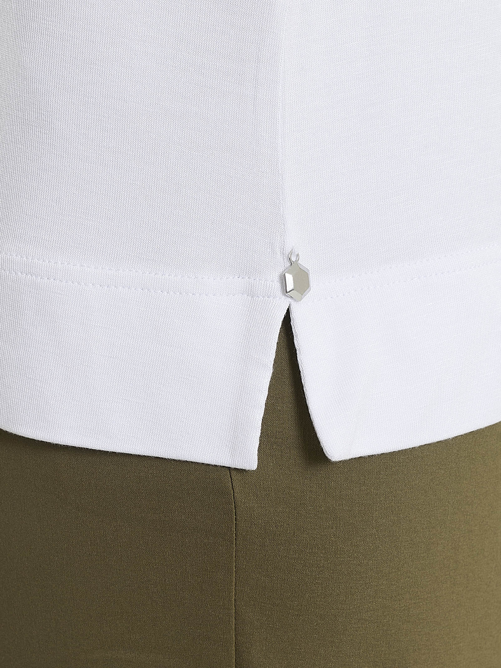Ragno Viscosa Summer maglietta scollo V Bianco