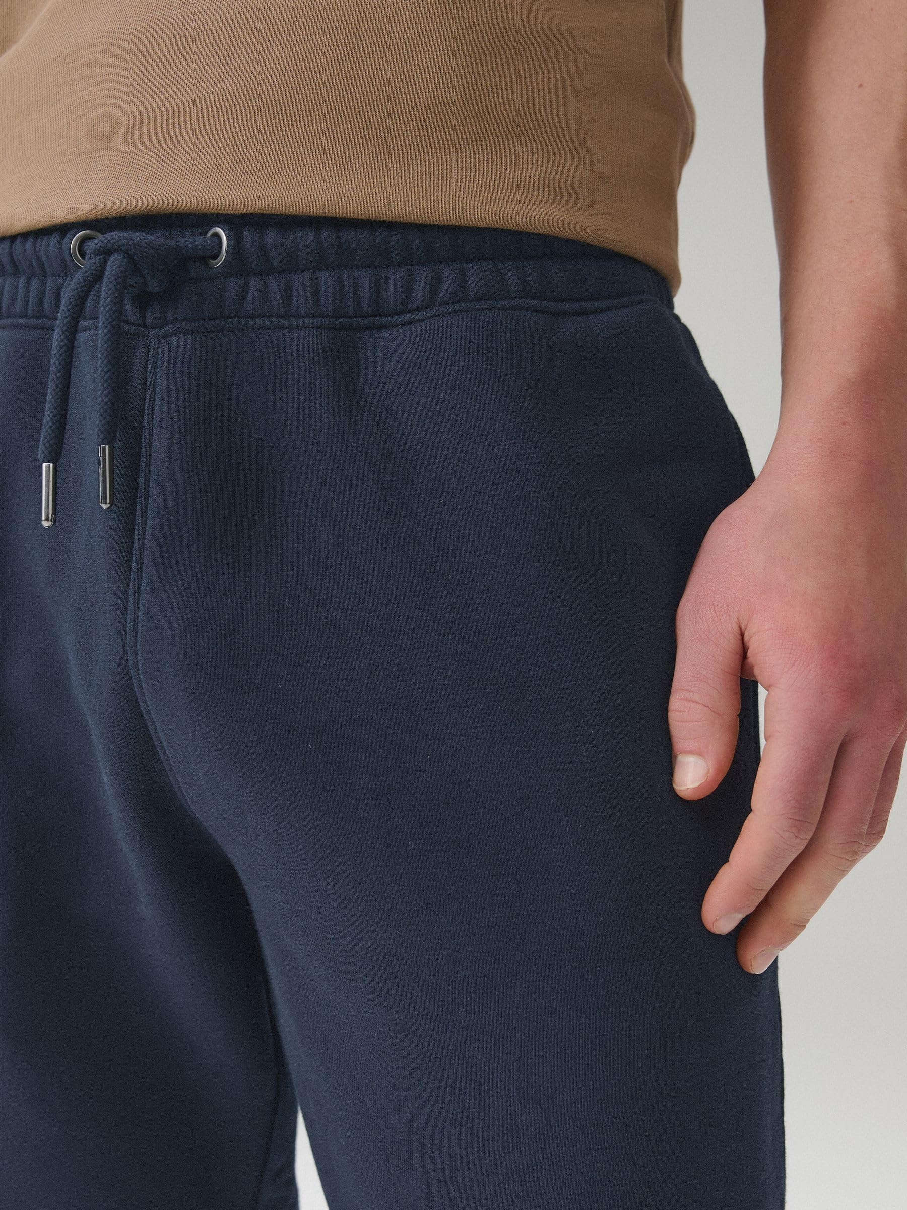 Next pantaloni jogging pesanti spazzolati blu navy attillati
