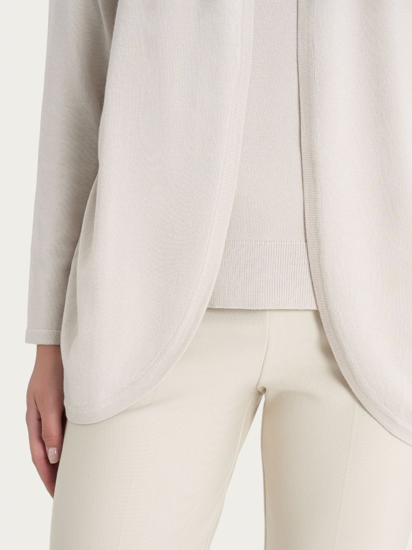 Ragno Four Seasons Cardigan aperto Champignon viscosa
