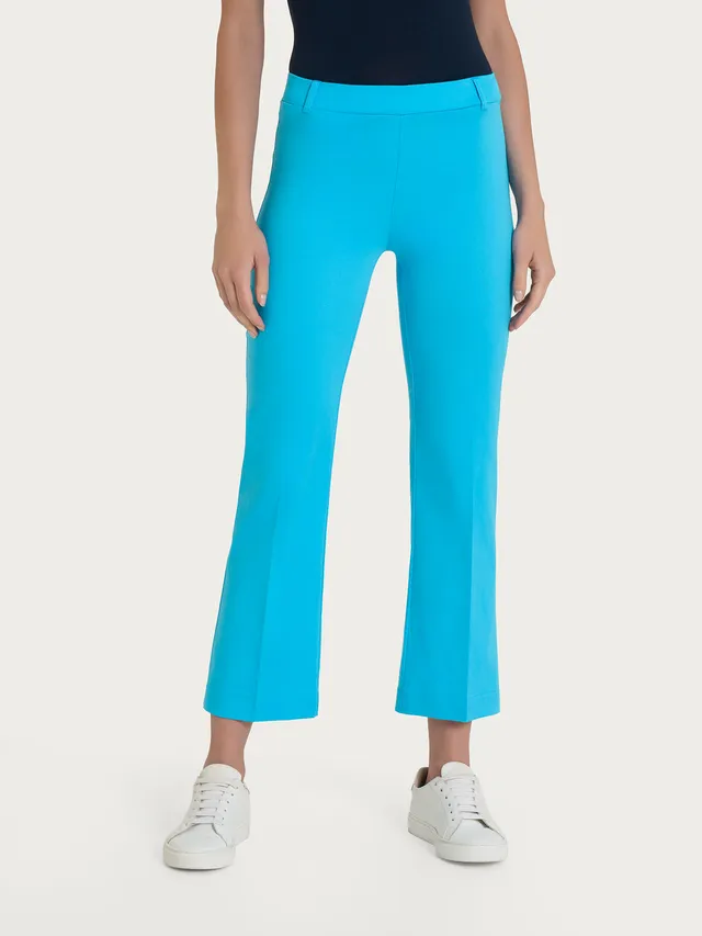 Ragno Satin Power Cropped Flare pantaloni Aquarius cotone stretch