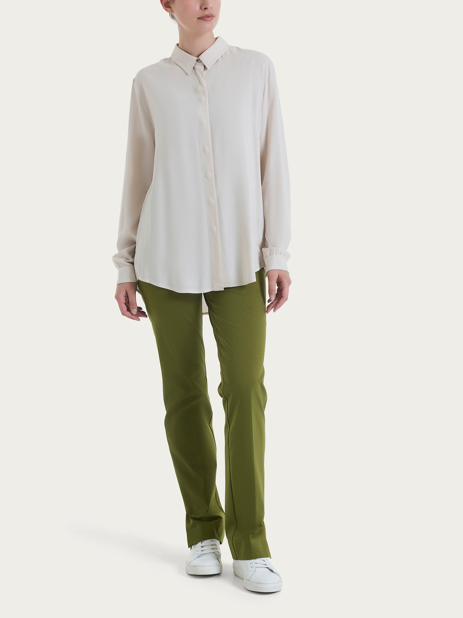 Ragno EcoSeta camicia manica lunga champignon aperta