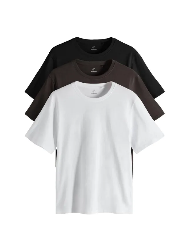 The Set T-Shirt Donna Cotone 3 Pezzi Maniche Corte Comode