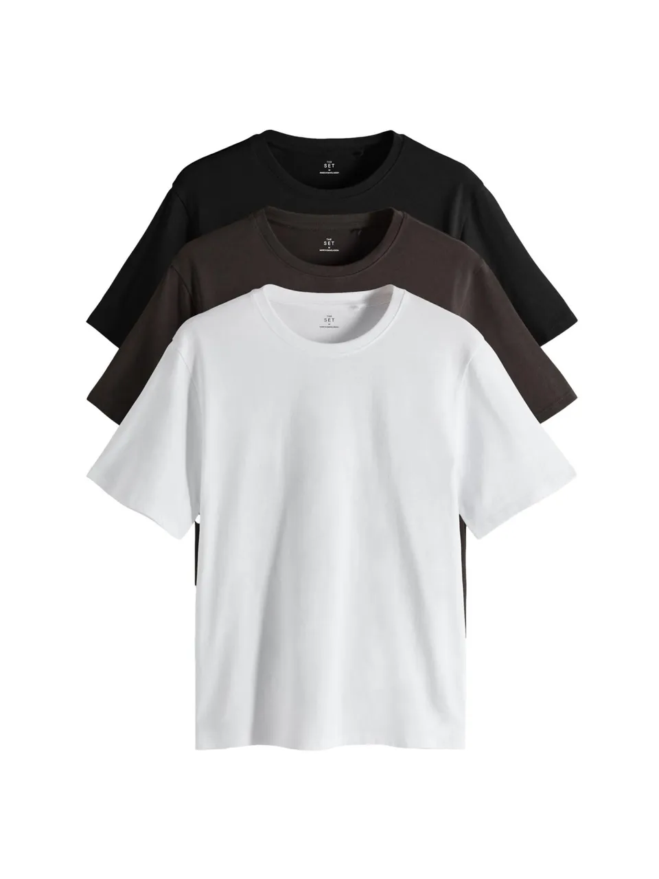 The Set T-Shirt Donna Cotone 3 Pezzi Maniche Corte Comode