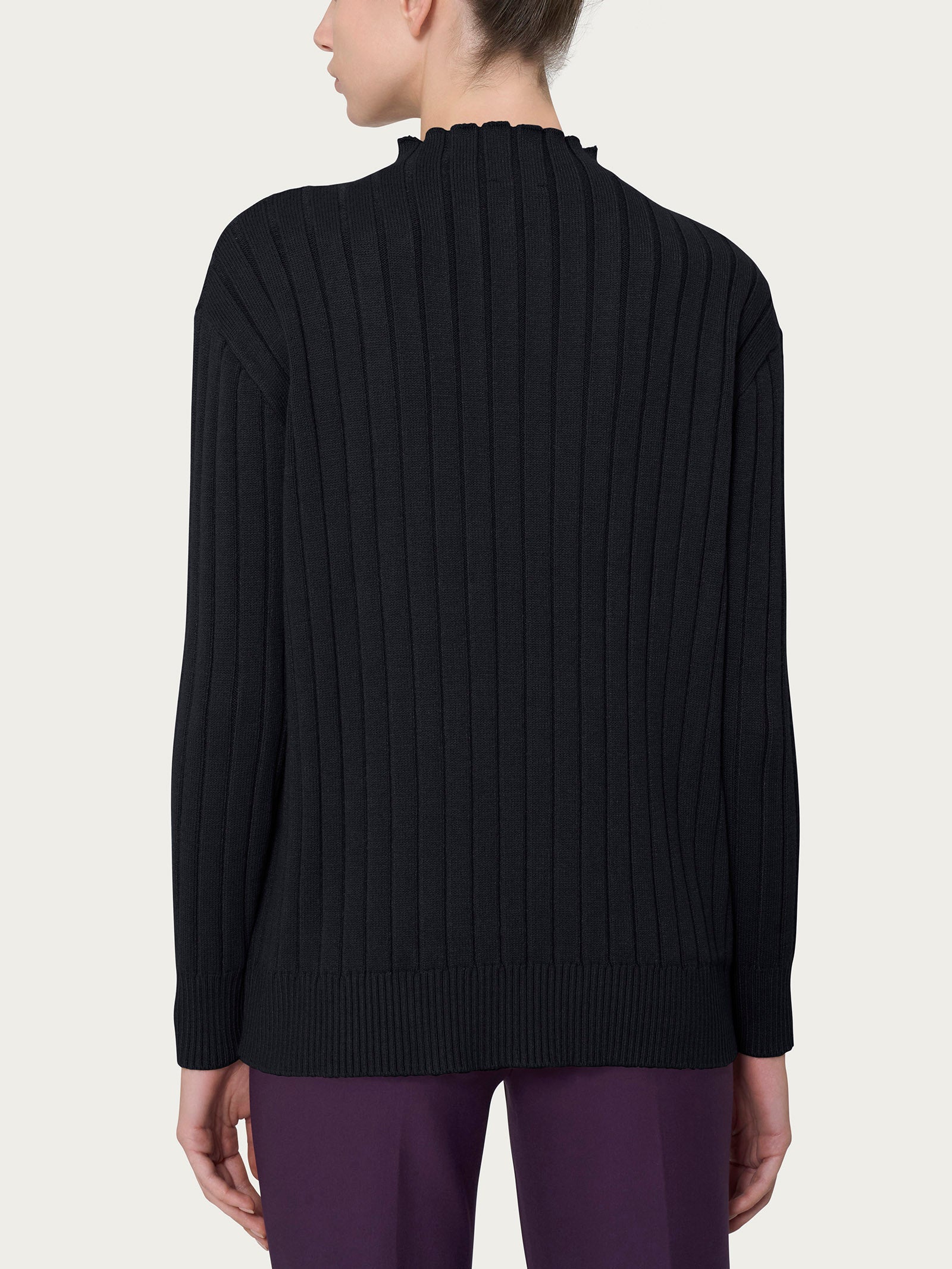 Ragno Super Soft lupetto Nero caldo morbido