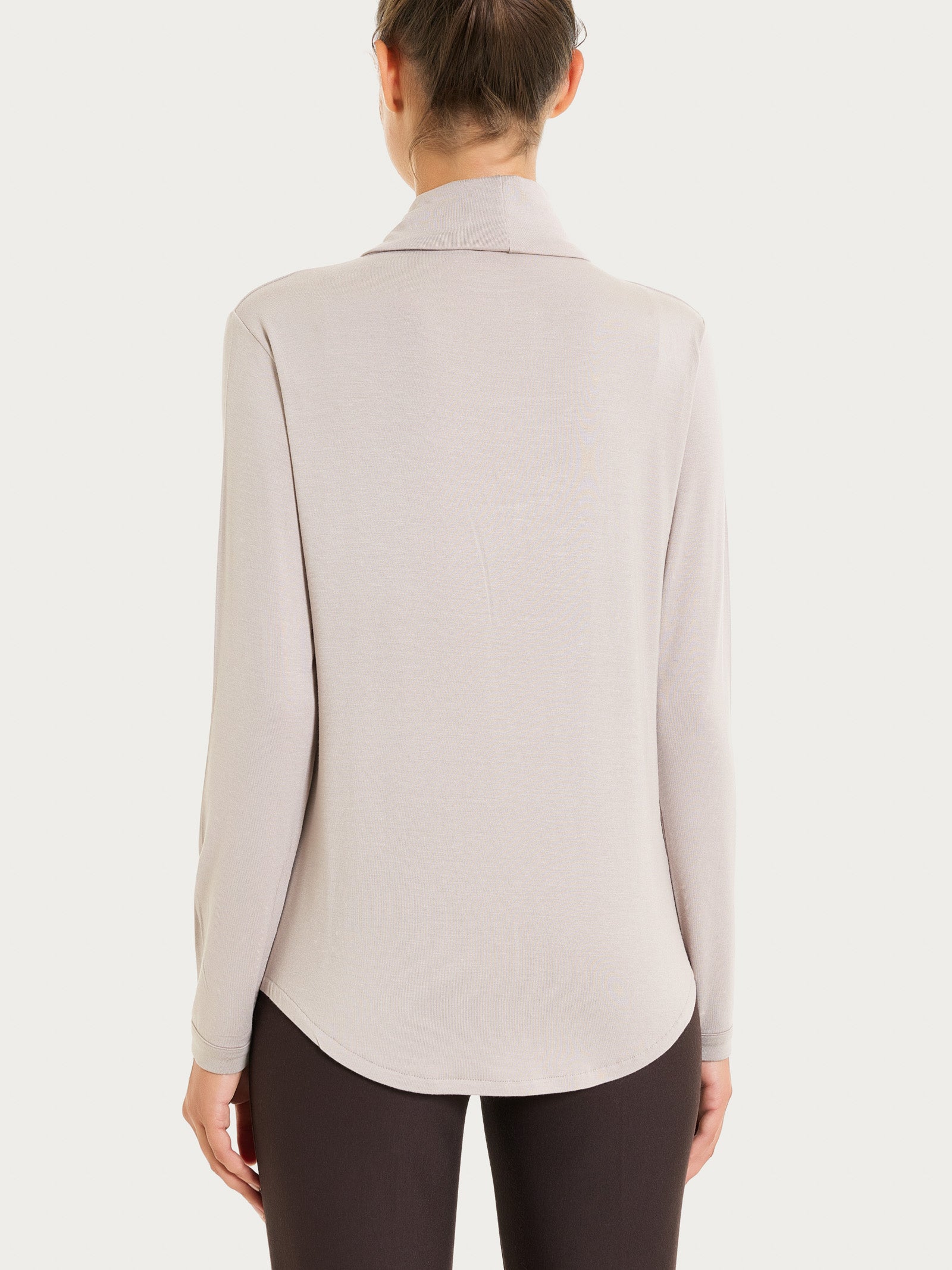 Ragno Eco Viscosa Dolcevita Collo Alto String manica lunga