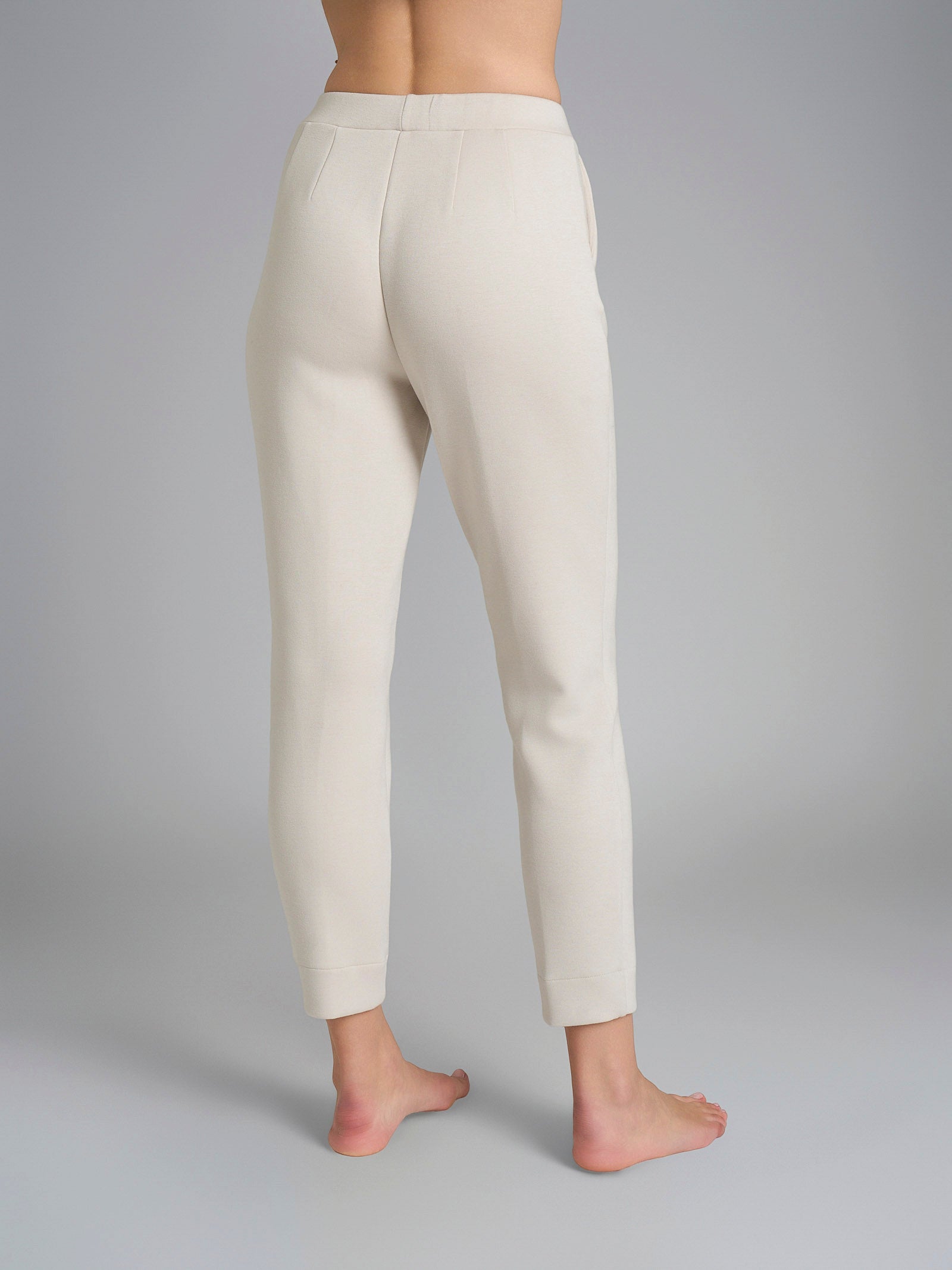Ragno Compact pantalone sigaretta donna scuba Champignon