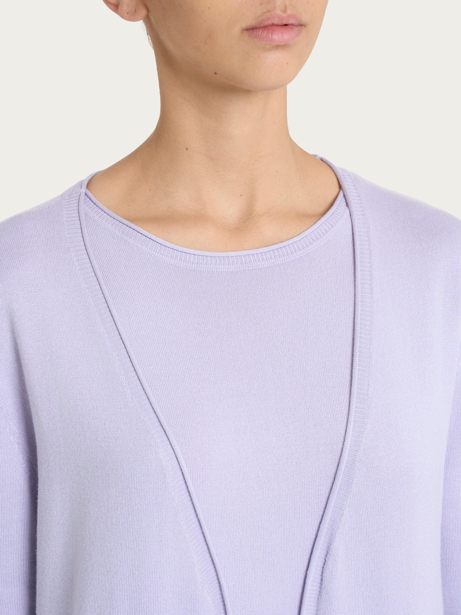 Ragno Summertime Cardigan aperto Thistle misto viscosa