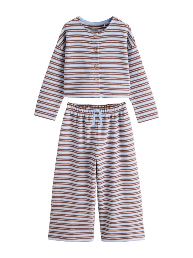 Next set cardigan bambina a righe blu taglia 122