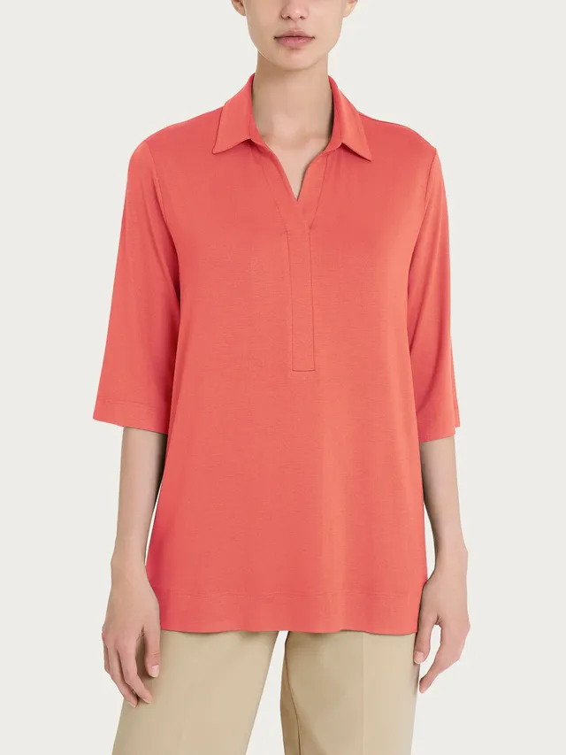 Ragno Viscosa Summer Polo Serafino 3/4 Dubarry jersey