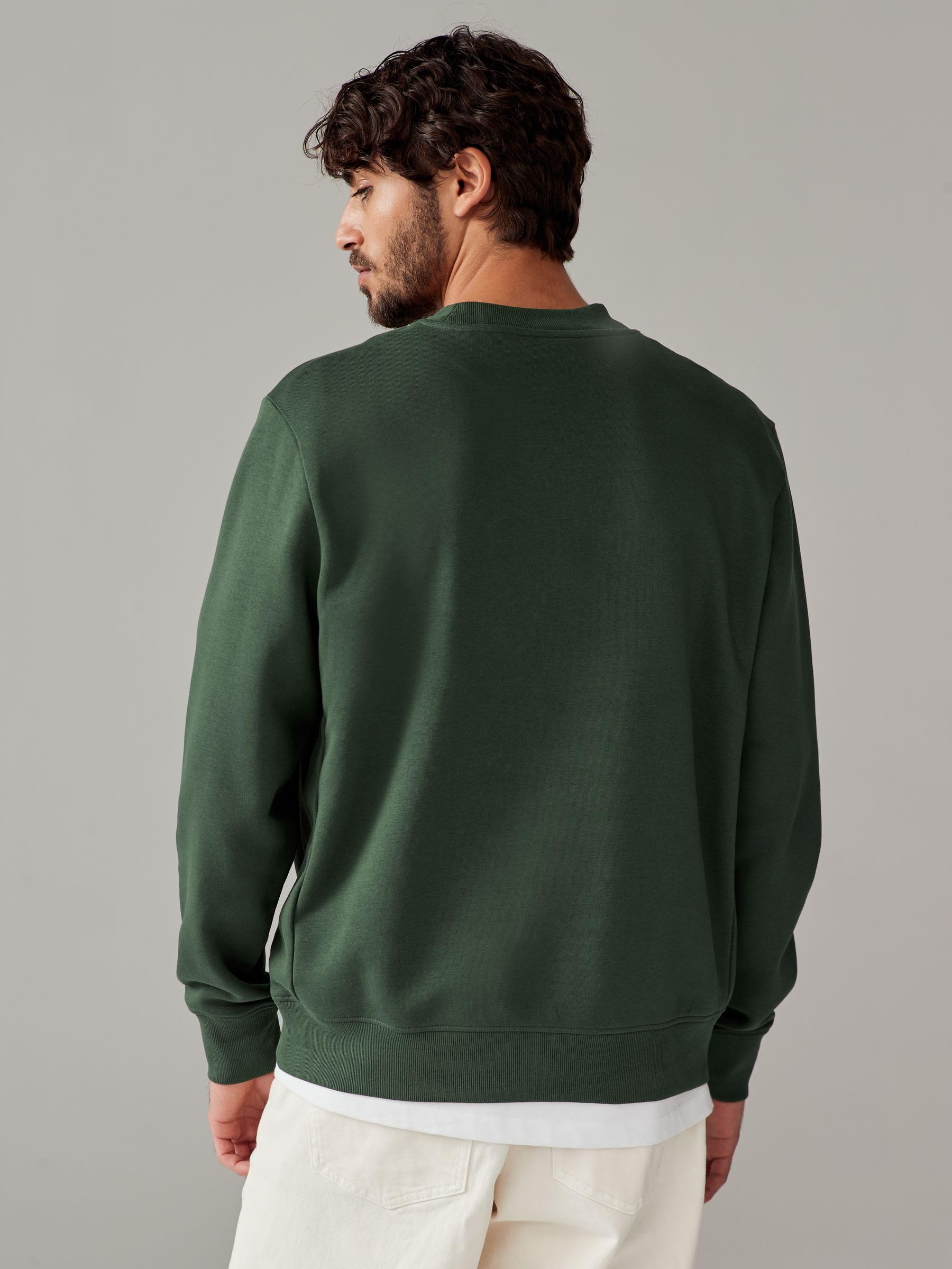 Next felpa girocollo uomo jersey cotone spazzolato