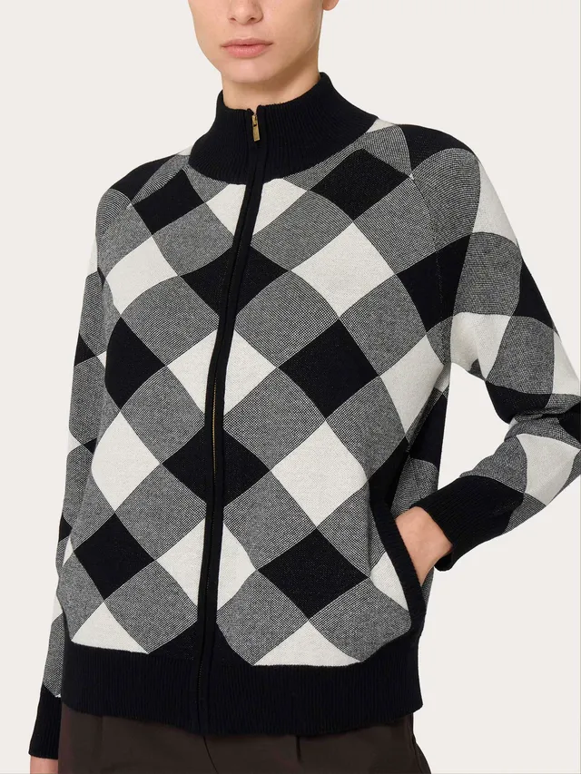 Ragno Winter Cotton Bomber giacchina puro cotone Fantasia Nero