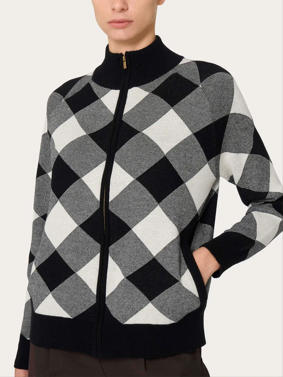 Ragno Winter Cotton Bomber giacchina puro cotone Fantasia Nero