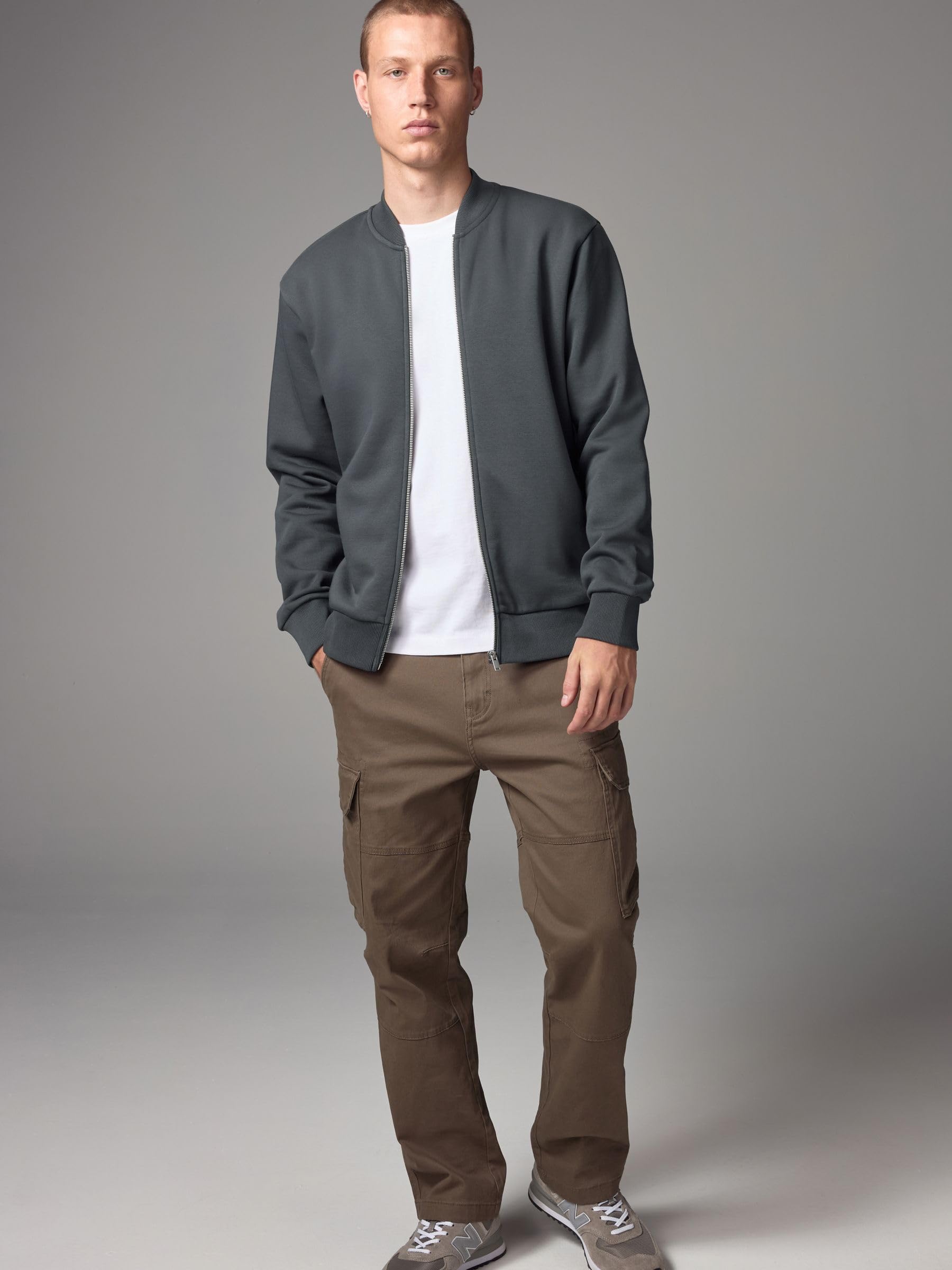 Next Bomber bomber uomo jersey slate grey L