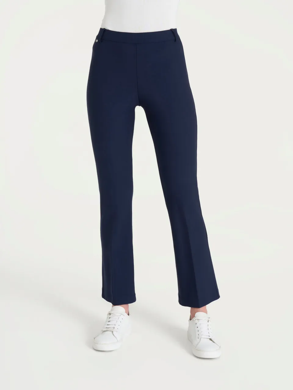 Ragno Compact Cropped Flare pantaloni Persia elasticizzati
