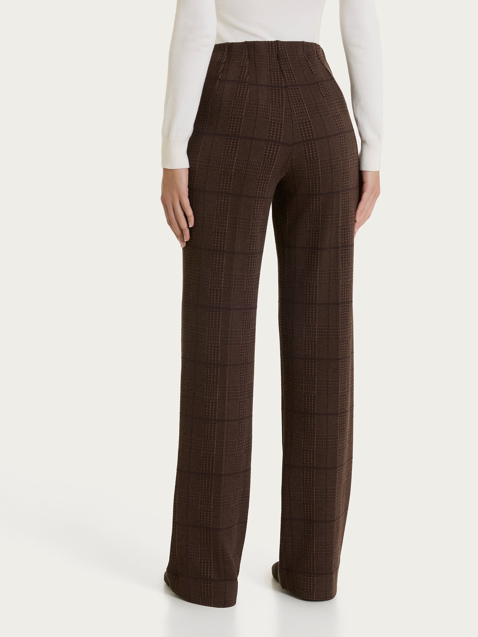 Ragno Compact pantalone ampio check Chocolate Torte
