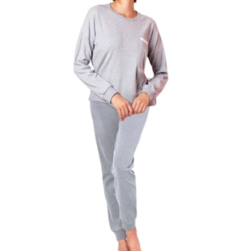 Lady C pigiama donna invernale punto milano microcostine