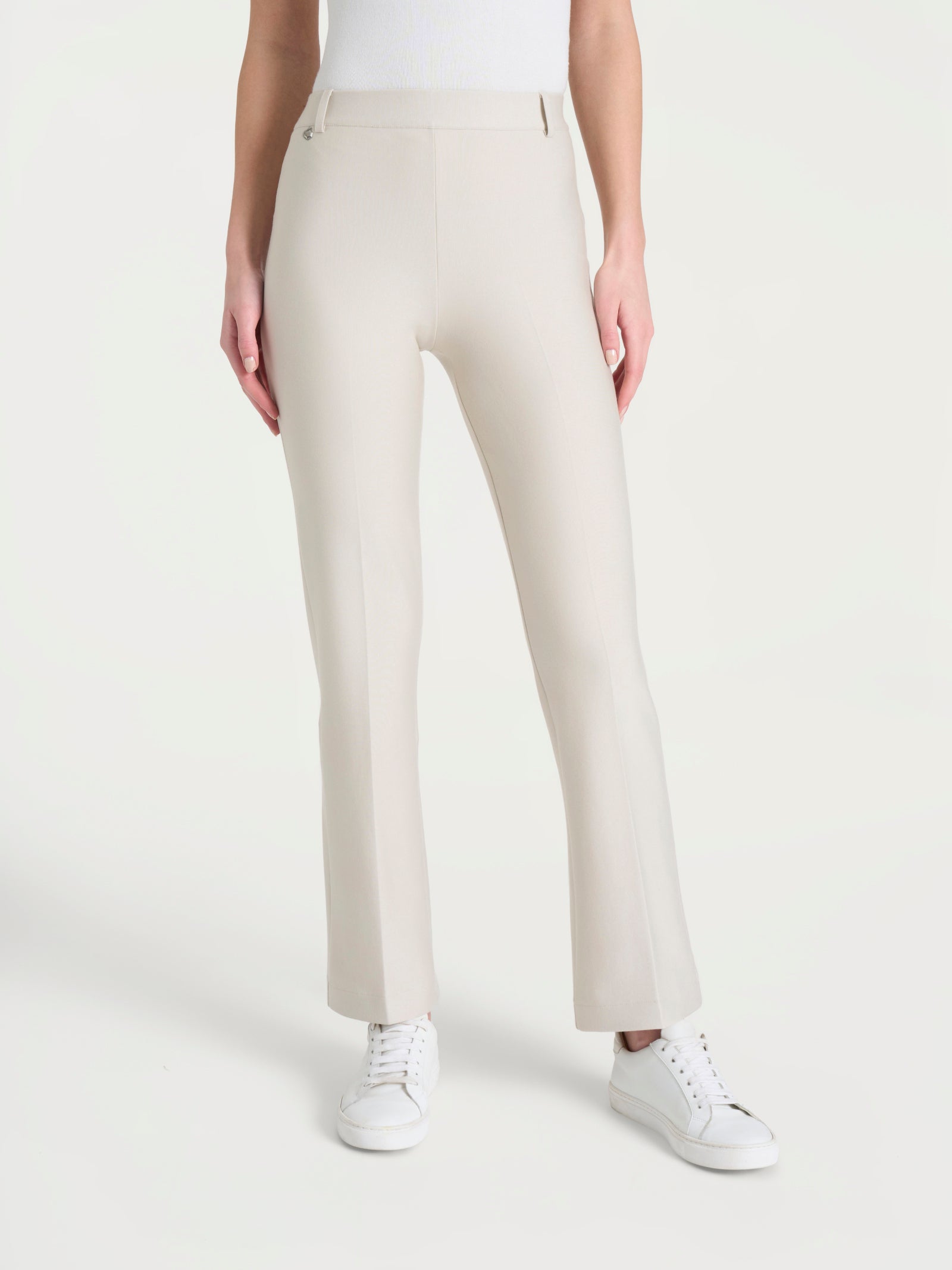 Ragno Compact pantalone flare caviglia Champignon