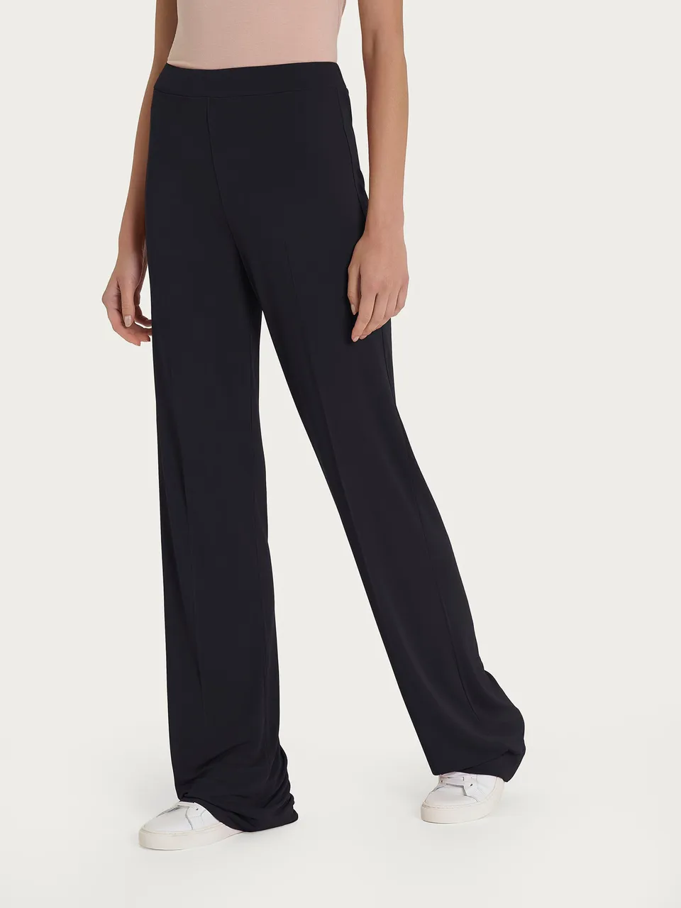 Ragno Relaxed pantalone ampio Crêpe nero