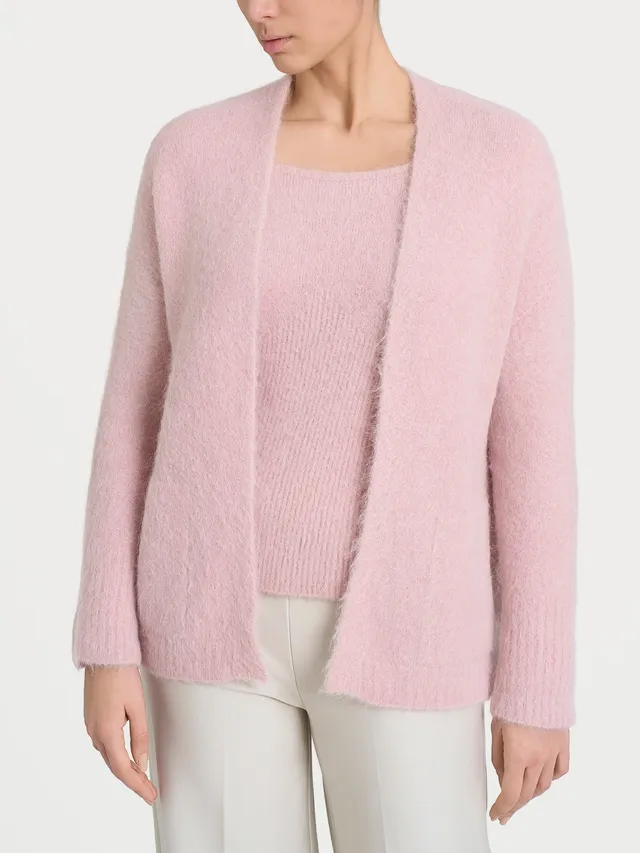 Ragno Merino Soft Cardigan Misto Alpaca cardigan Cameo Rose