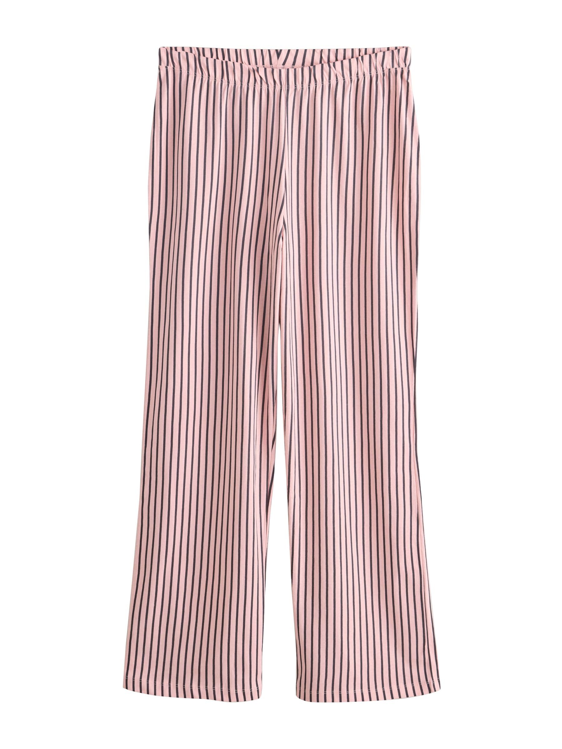 Next 2 pigiami maniche corte donna Monochrome Stripe