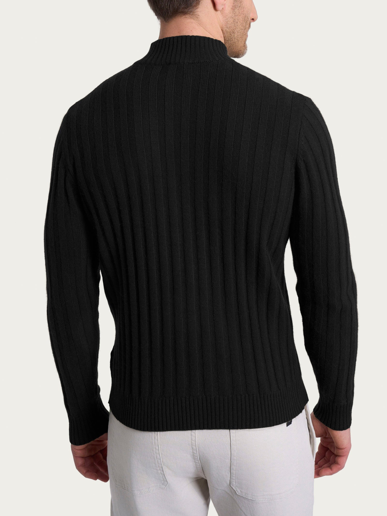 Ragno Four Seasons Lupetto Costa Piatta Uomo Nero 4 Bottoni