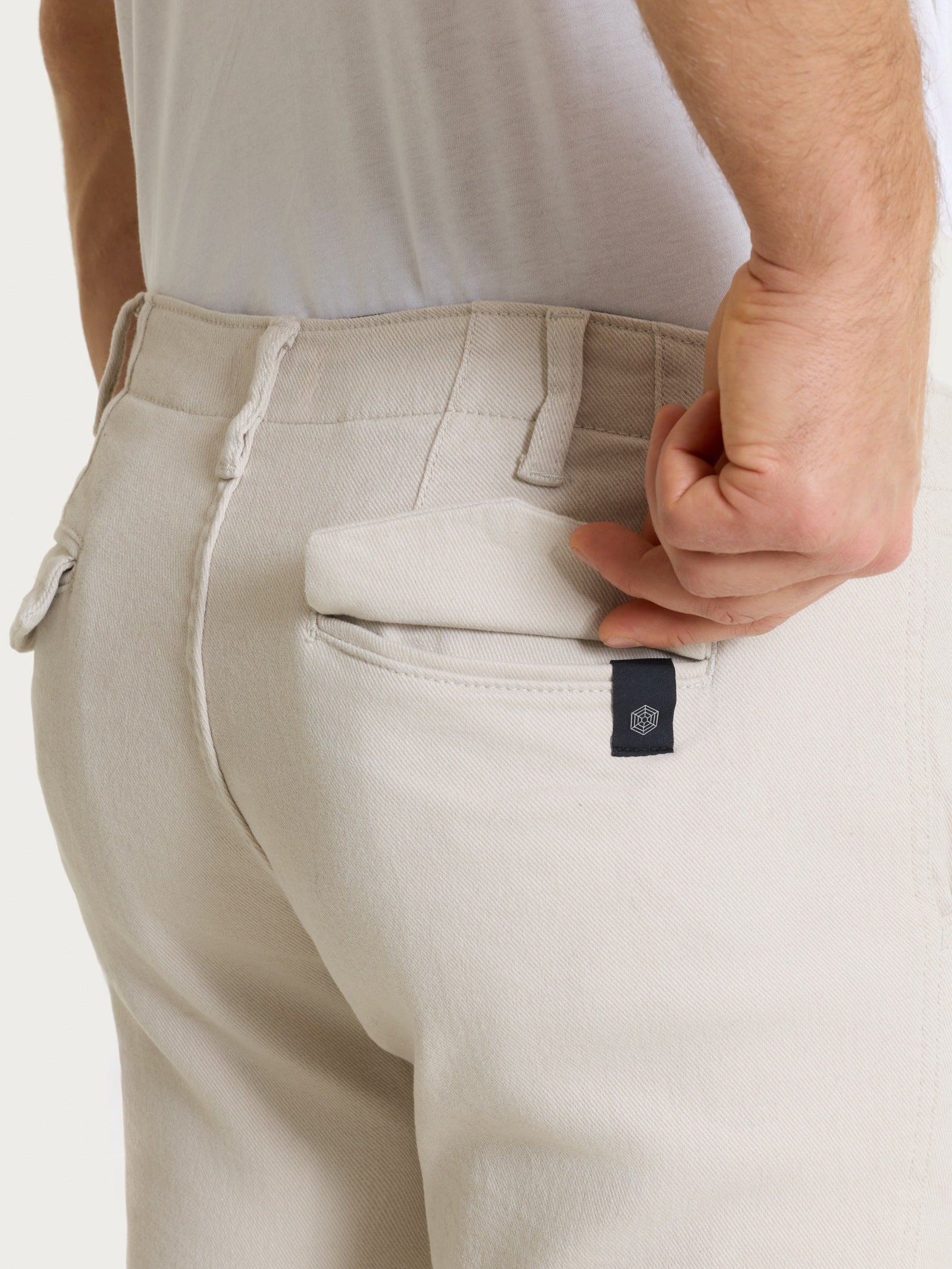 Ragno Chino pantalone Raw Twill cotone Champignon