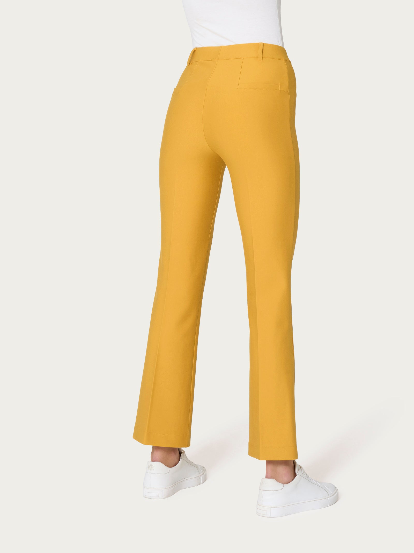 Ragno Compact Pantalone Flare caviglia golden spice elastico
