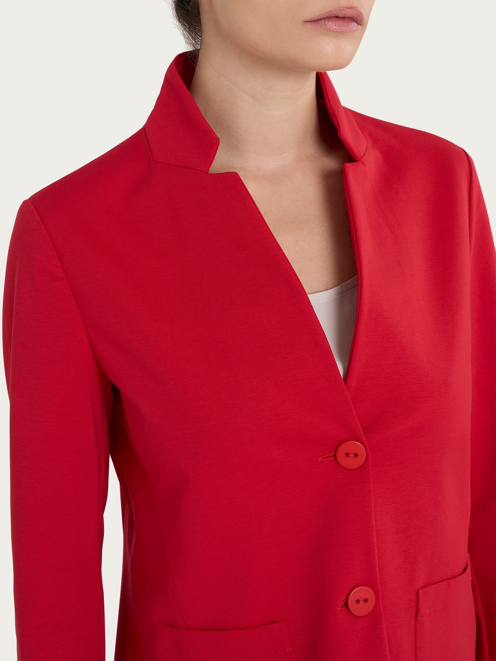 Ragno Compact Light Blazer corto Salsa misto cotone